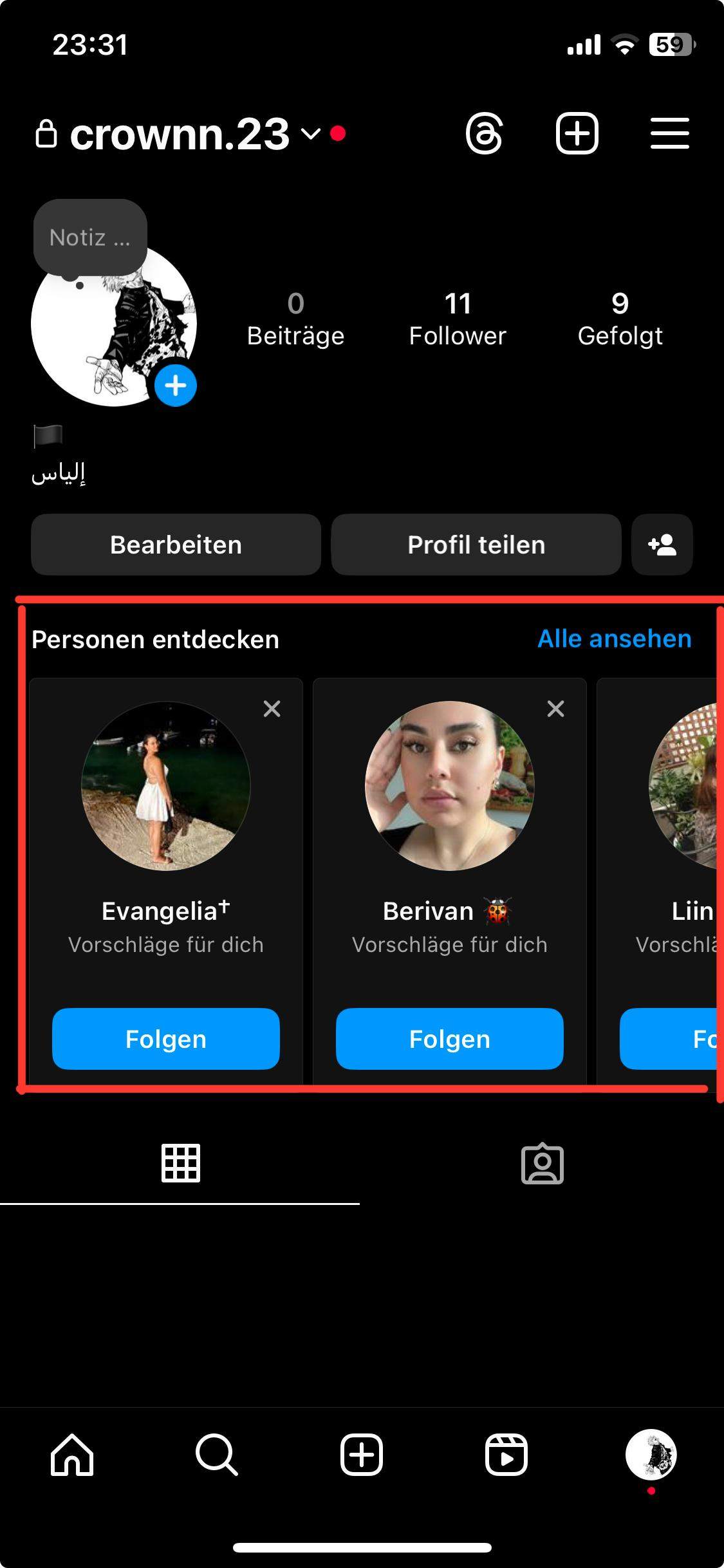"Personen entdecken" bei Instagram deaktivieren? (Einstellungen, Vorschlag)