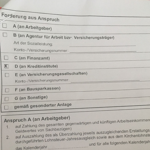 Drittschuldnererklärung nicht abgegeben Drittschuldnererklärung nicht abgegeben