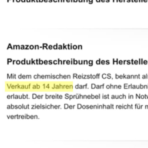 (siehe Gelb) - (Selbstverteidigung, pfefferspray, altersgerechte)