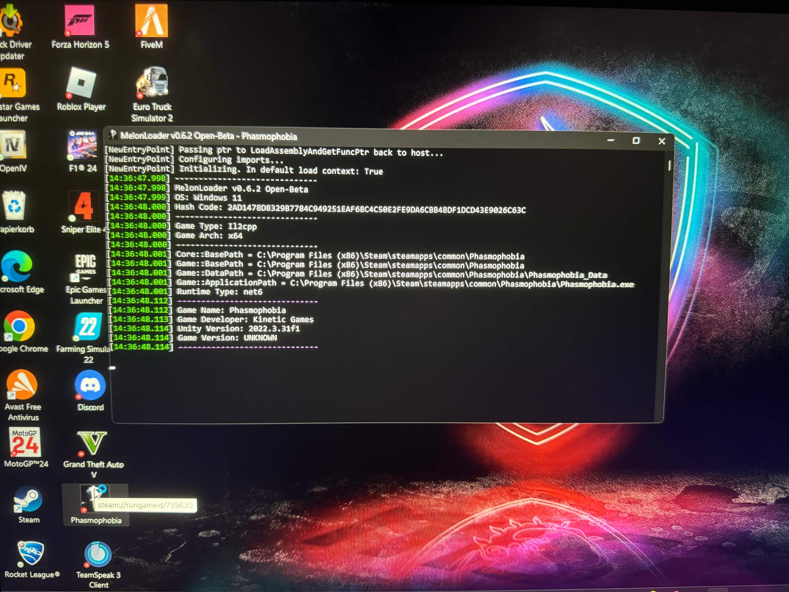 Phasmophobia Fehlermeldung? (PC, Steam, Laptop)