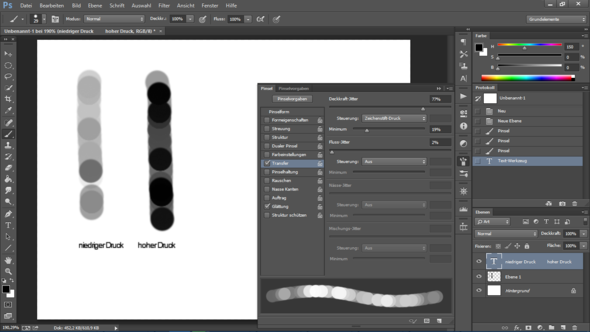 Photoshop Pinsel Spinnen Deckkraft Funktioniert Nicht Was Kann Ich Tun Computer Malen