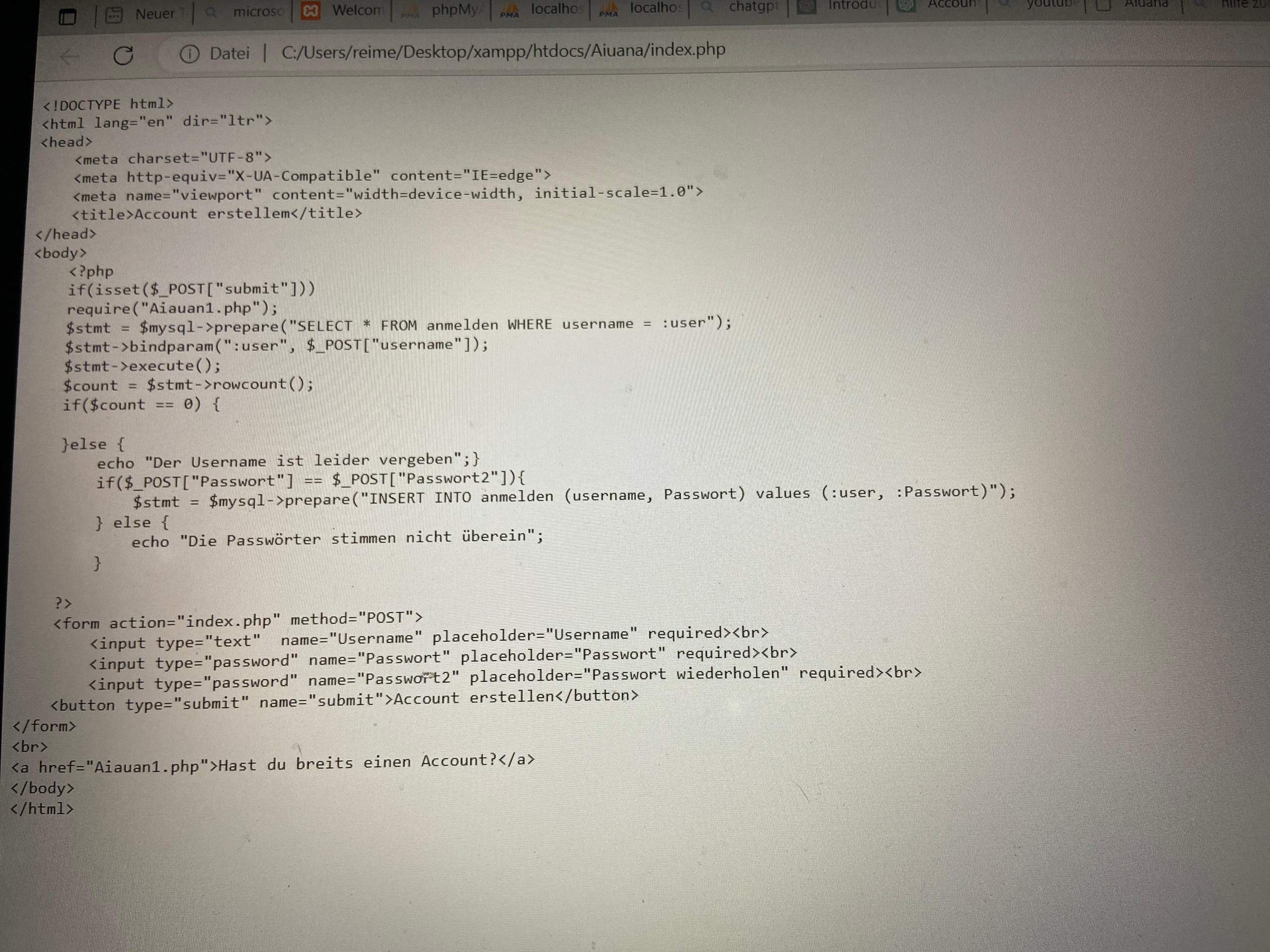 PHP Code wird nur angezeigt und nicht ausgeführt? (Hilfestellung
