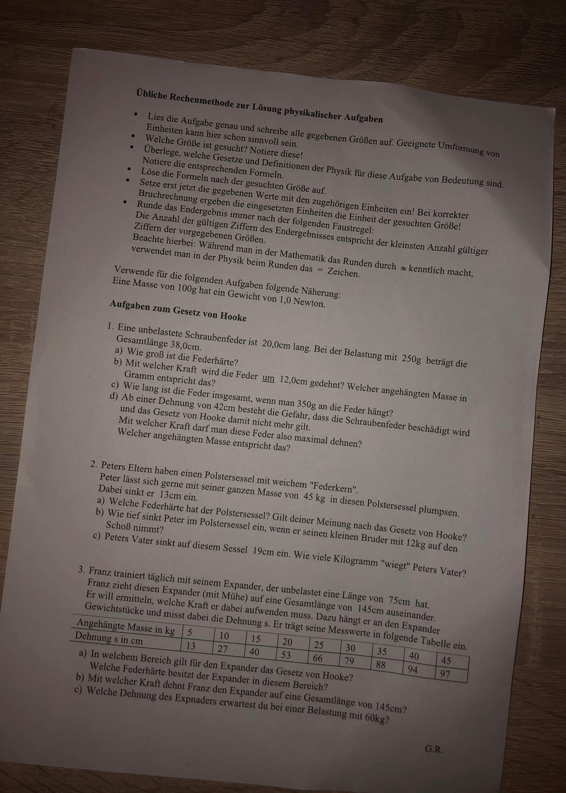 Physik Schule 8 Klasse