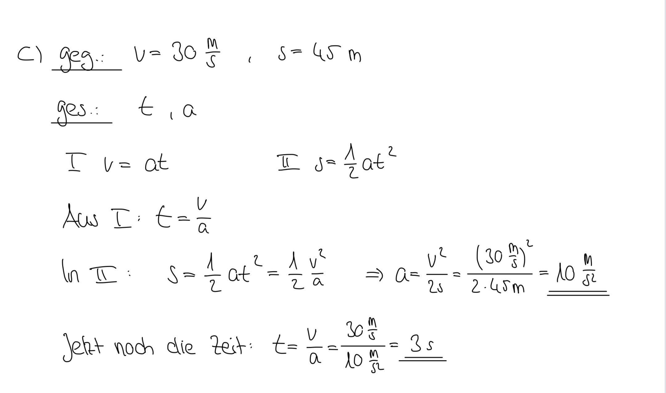 [Physik] Geschwindigkeit Und Bewegung? (Mathematik, Hausaufgaben, Zeit)