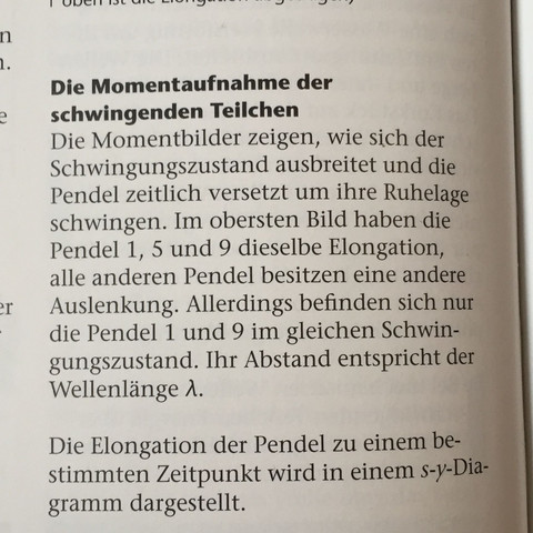 Hier die "Behauptung", die ja richtig sein muss. - (Schule, Physik, Wellen)