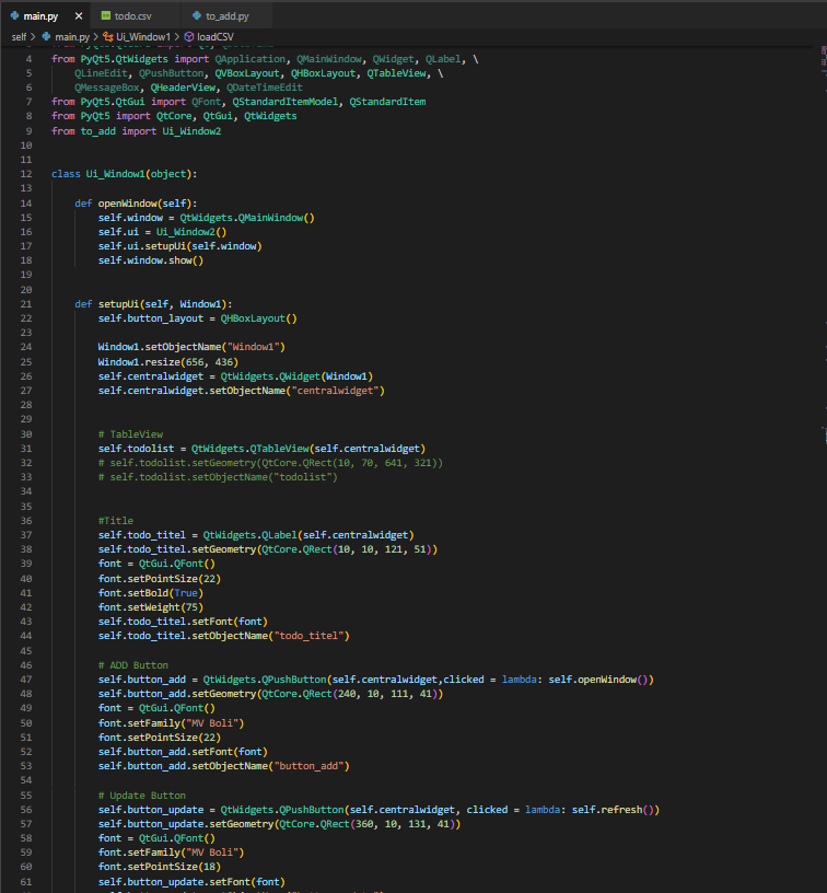 Phyton3 PyQT5: Ich habe 2 Tableview auf dem Interface aber möchte den ...