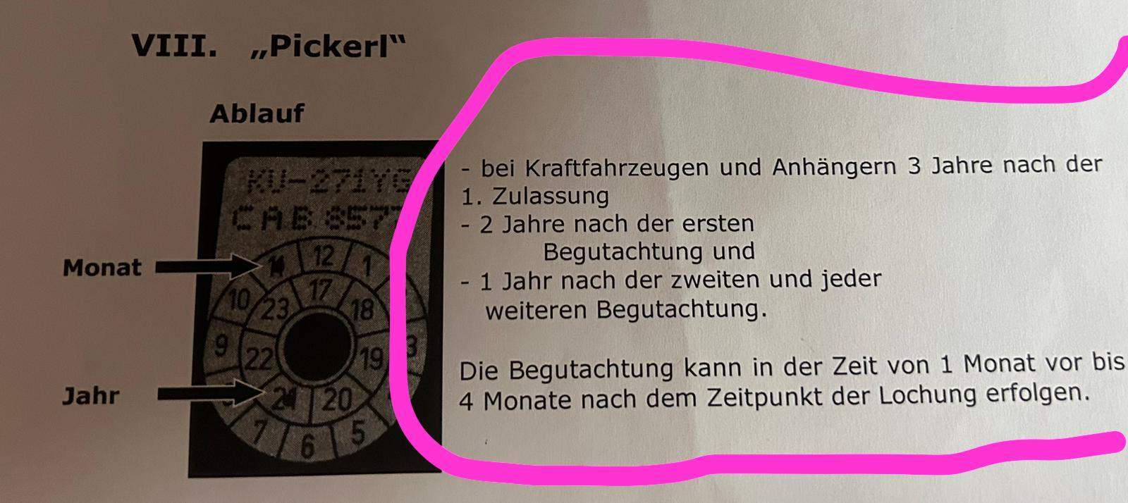 Pickerl Ablauf? (KFZ, Fahrschule, Fahrzeug)