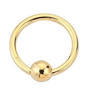 Ball closure ring - (Online-Shop, Piercing, Gold)