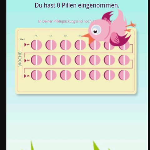 Pille wurde eingenommen
- (Apple, App, Pille)