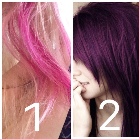 Bild 1 ist meine Strähne. Bild 2 zeigt mein Wunsch-Ergebnis  - (Mädchen, Haare, Beauty)