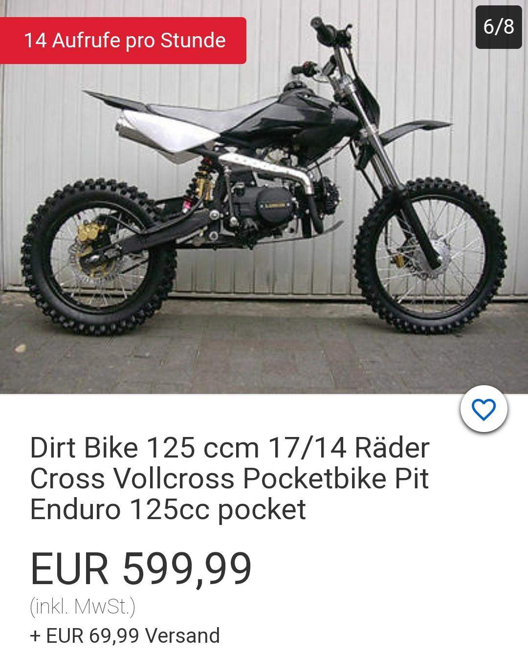 Pitbike/Dirtbike Loncin 125ccm? (Auto und Motorrad)