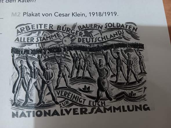 Plakat von Cesar Klein, 1918/1919?