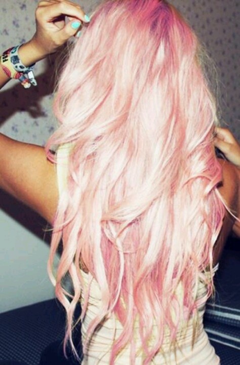 platinblonde haare rosa silbergrau