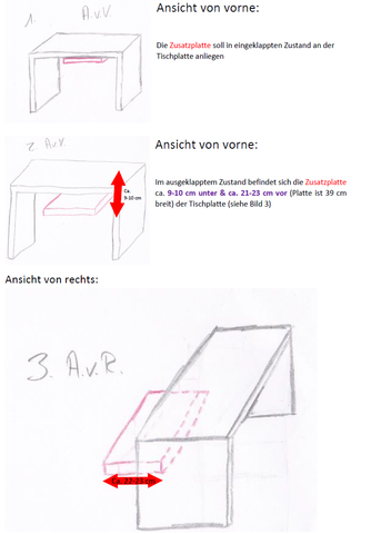 3D Skizze - (Handwerk, Holz, Tisch)