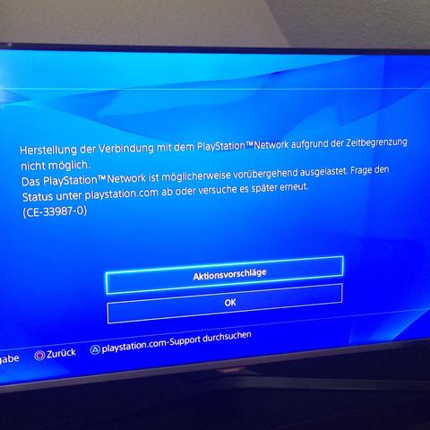 Playstation network login geht nicht