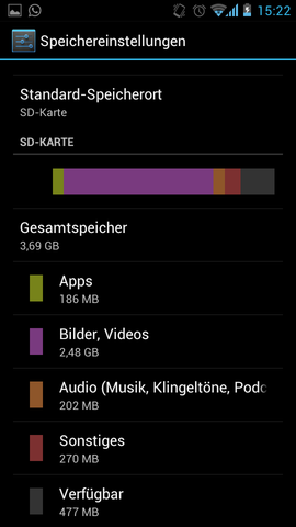 SD speicherplatz - (App, Android, Google Play Store)
