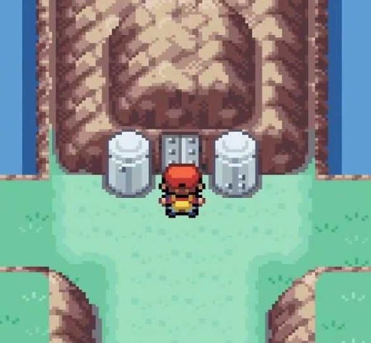 Punktschrift auf Tür - (Pokemon, feuerrot)