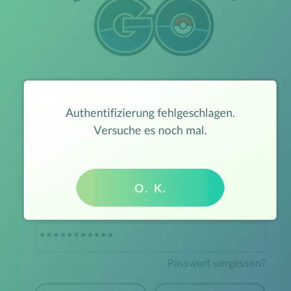 Pokemon Go Anmeldung Nicht Moglich Games Telekommunikation