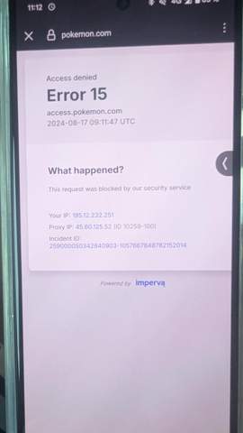 Error 15 Pokemon Go Error 15? (Android, Google Play Store)