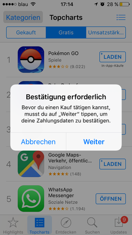Pokemon go - (iPhone, AppStore)