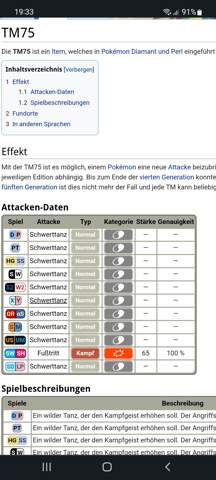 Pokemon: was passiert wenn man tm 75 über generation tauscht?