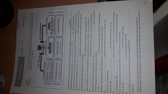 Politikhausaufgaben Gewaltenteilung Freizeit Politik