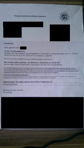 Polizeiliche Vorladung! Verpflichtet? (Polizei, Strafrecht)