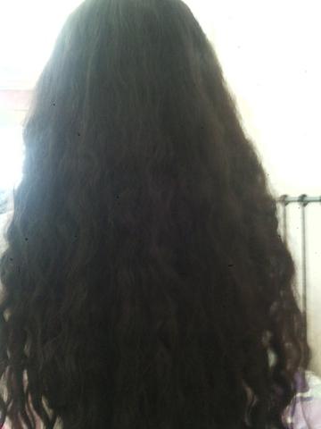 Pony Mit Lockene Haare Locken Glatt