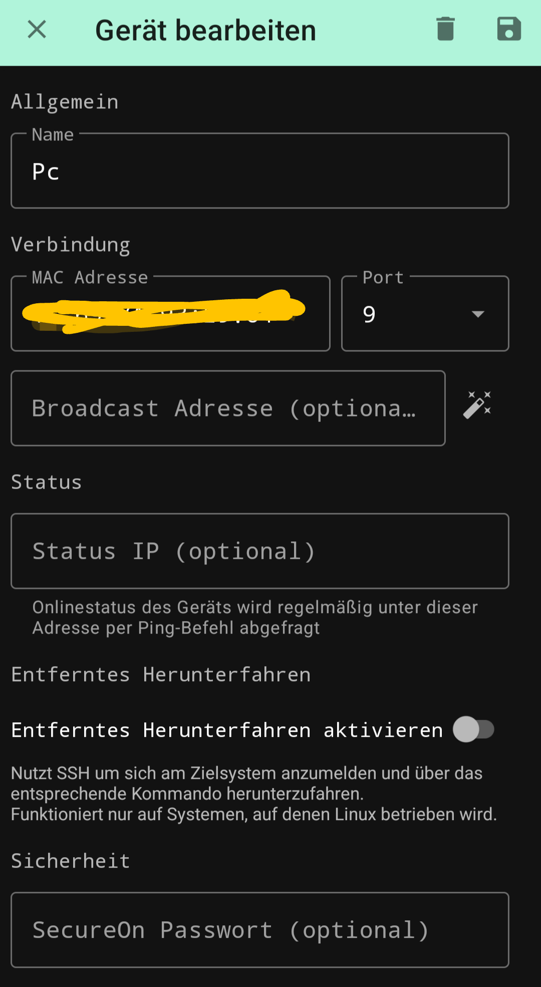 Port der MACAdresse? (LAN, FRITZ!Box, IPAdresse)