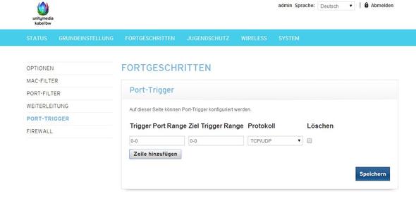Port Trigger - (Internet, Minecraft, WLAN)