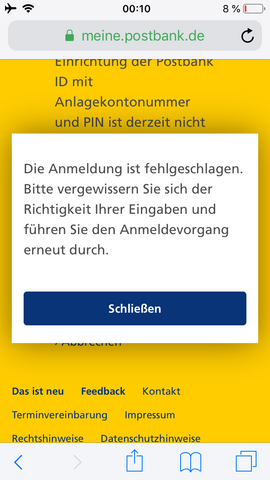 Postbank Kontonummer Und Pin Falsch Postbank Kontonummer Und Pin Falsch