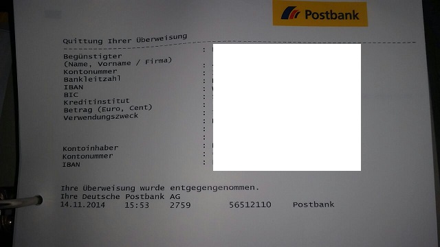 Postbank Uberweisung Zu Lange Uberweisung