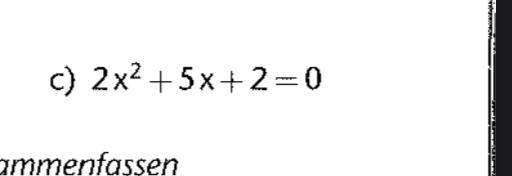 PQ Formel- Zahl vor dem x?