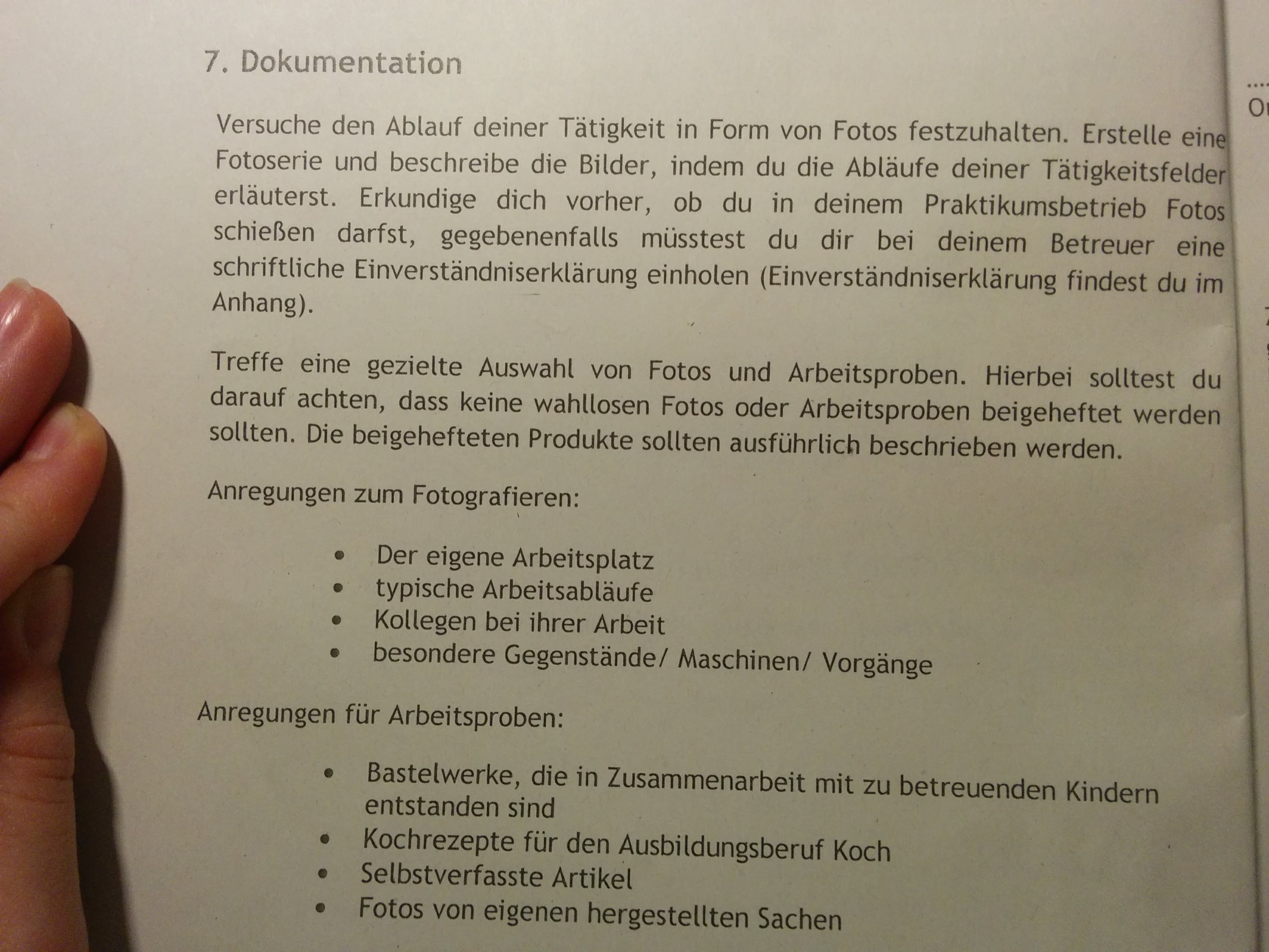 Praktikumsbericht im Kindergarten Dokumentation? (Schule ...