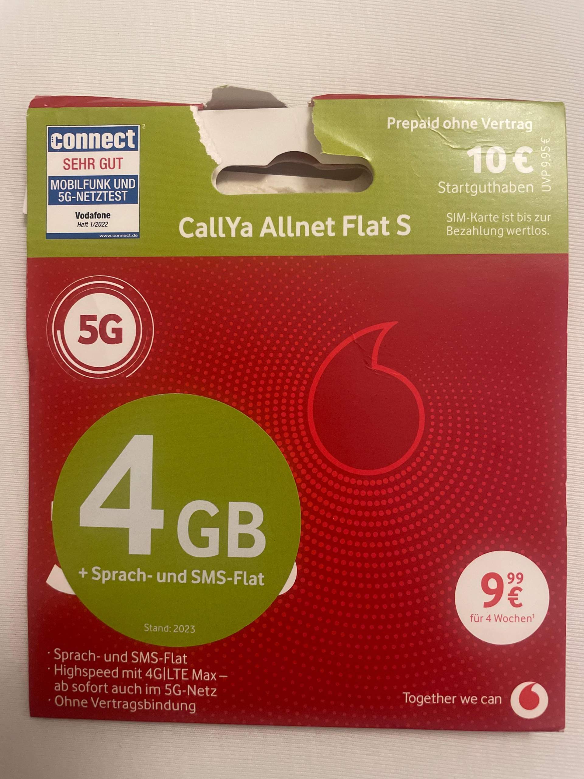Prepaid Karte Callya allent flat s Vodafone? (Internet, Vertrag, Telefon)