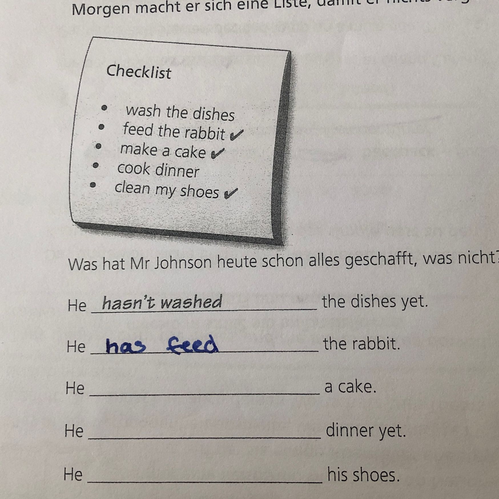 Present Perfect Muss Ein Ing Dran Schule Arbeit Englisch