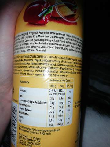Wieviel Kcal Hat Ein Chip Von Pringles Ernahrung Mathe Essen