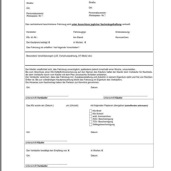 Rckgaberecht Privater Autokauf