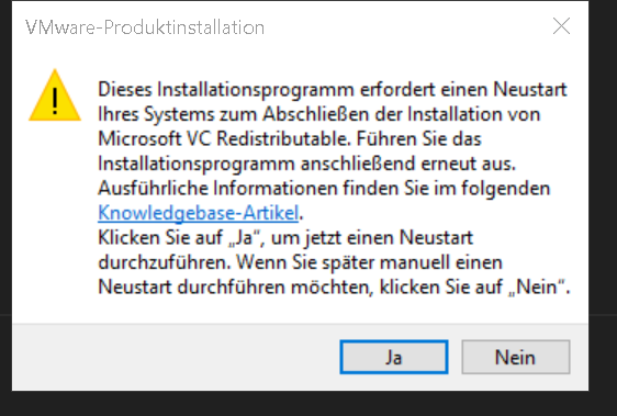 Problem bei der Installation von VMware Workstation Player 17 trotz ...