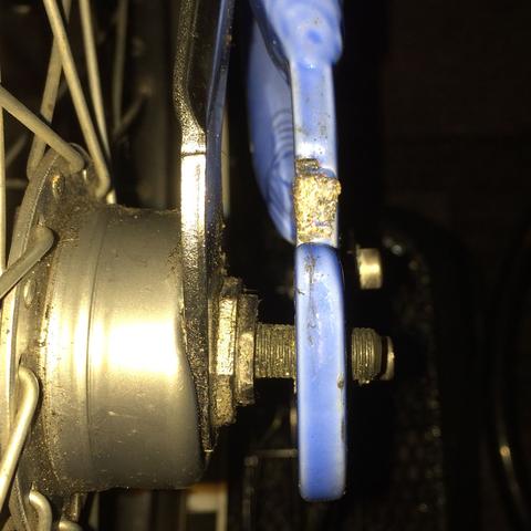 Rechte Seite Hinterrad  - (Fahrrad, Reparatur, Reifen)
