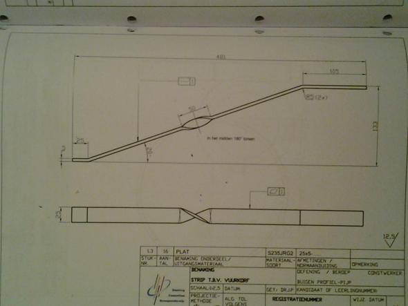 Das ist die Zeichnung. - (Technik, Metallbau)
