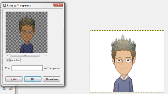 Problem In Gimp Bilder Sind Leicht Transparent Bearbeiten