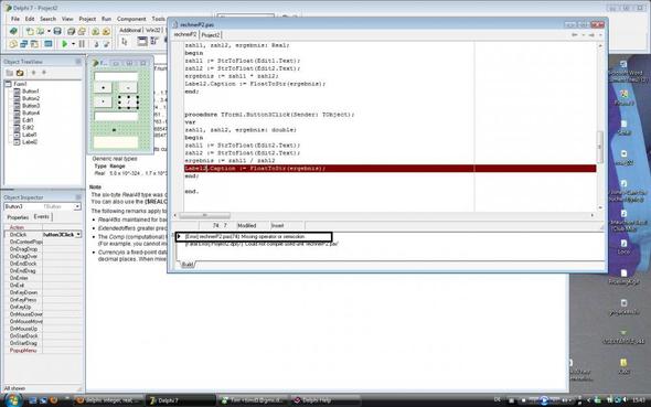 Problem Mit Delphi Taschenrechner Programmieren Programmierung Pascal
