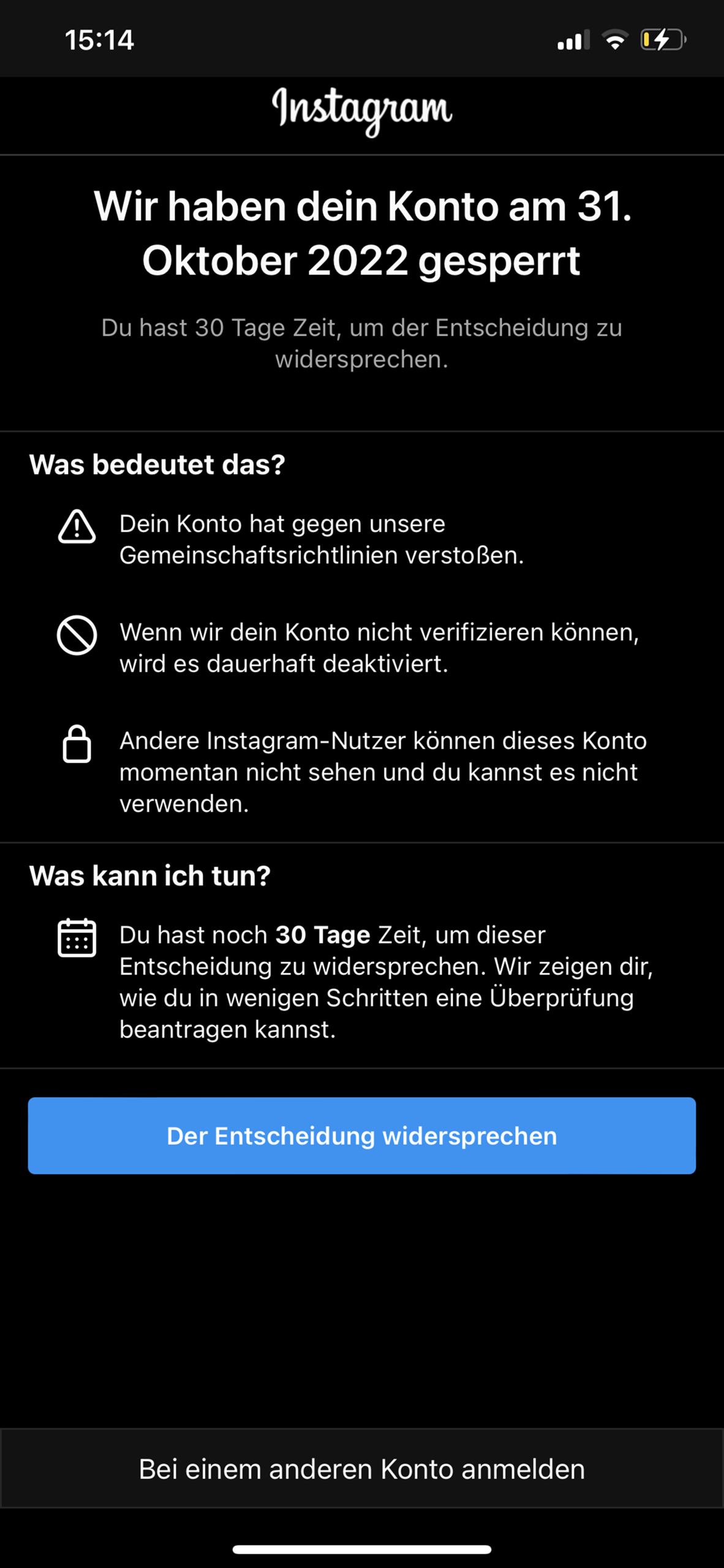 Problem mit Instagram Account? Kommt nicht mehr rein? (Konto) Problem mit Instagram Account? Kommt nicht mehr rein? (Konto)