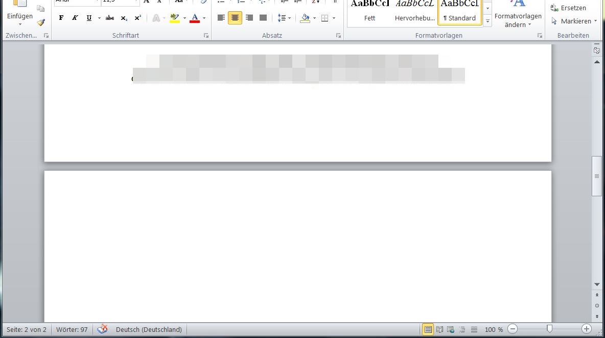 Problem Mit Office 2010 Leere Seite Computer Word 2010 