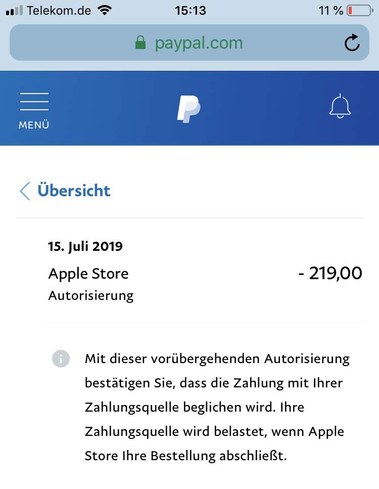 Problem Mit Paypal. Was Bedeutet Das, Wenn Der Betrag In Meinem Paypal ...