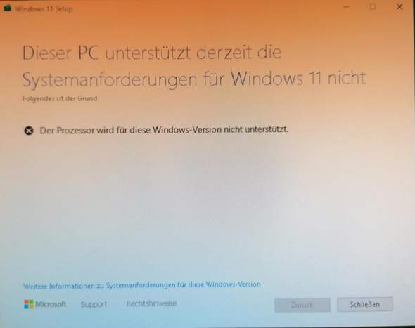 Problem Windows 11 auf PC herunterladen wieso?