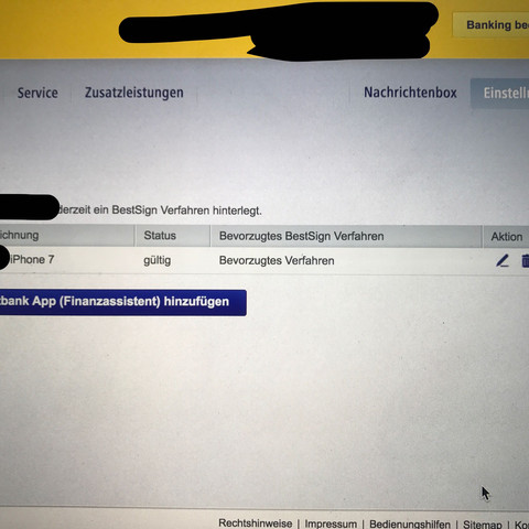 Probleme Bei Der Aktivierung Von Postbank Bestsign Geld Iphone