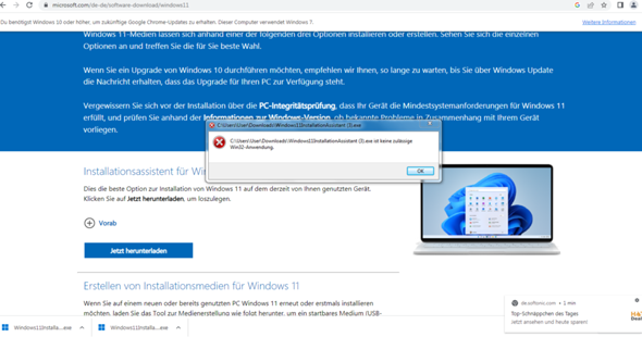 Probleme beim Installieren Windows 11?