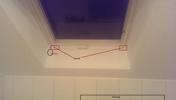 Probleme Mit Feuchtigkeit Im Bad Mit Dachfenster Haushalt Winter Heizung